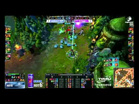 Samsung Galaxy Blue VS CJ Entus Frost - Game 3 -OGN Champions Spring 2014 Quarterfinals
