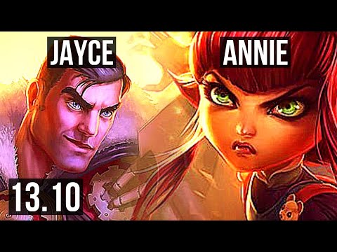 JAYCE vs ANNIE (MID) | 4/0/3, 500+ games | KR Master | 13.10