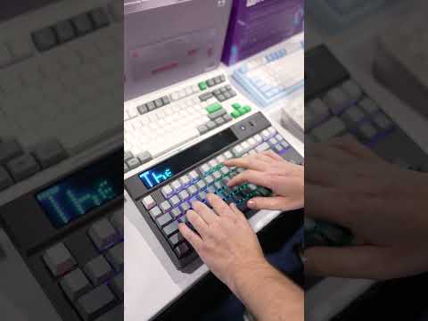 Epomaker DynaTab 75x hits the scene with a dot matrix display. #ces2024 #technology