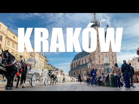 KRAKÓW Wirtualny Spacer po starym mieście [4k UltraHD]