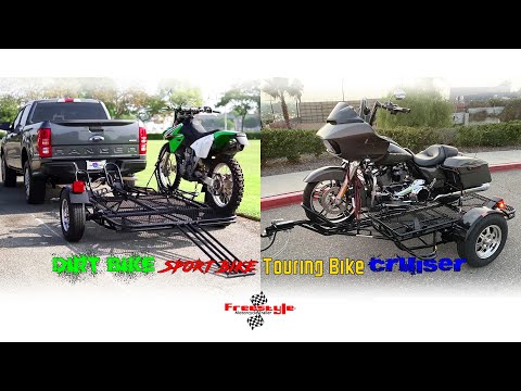 Freestyle Motorcycle Trailer | Folding Trailer for Dirt Bikes, Sport Bikes, Scooters, and Cruisers