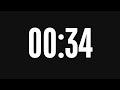 34 Seconds Timer Alarm Countdown 4K Video