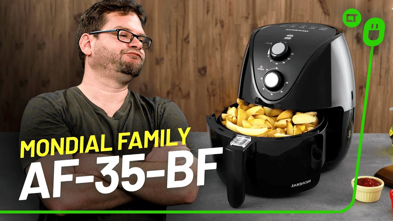 Miniatura da avaliação em vídeo de Fritadeira Sem Óleo Mondial Pratic AF-36-FB 3,6L 1500W 220V