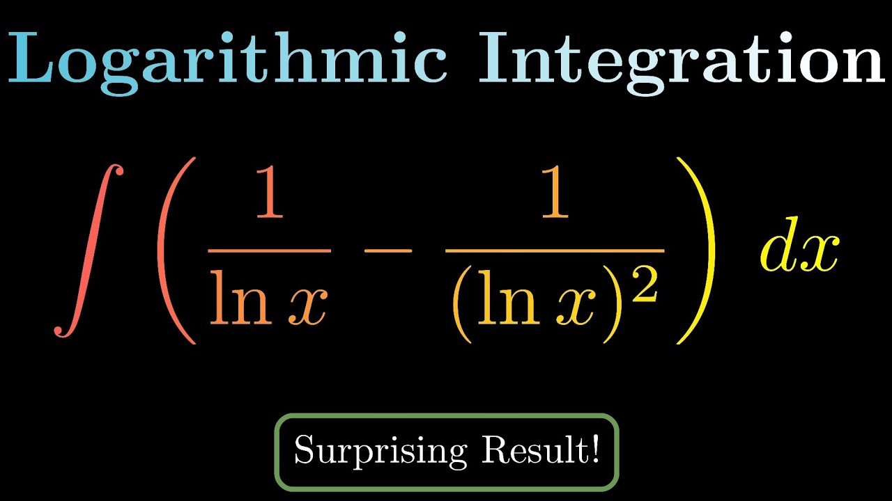 Dive Into This Challenging Logarithmic Integral!#maths