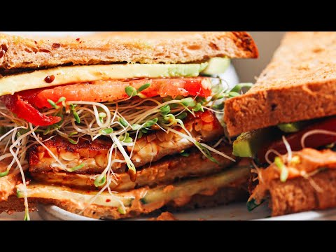 Chipotle Hummus Sandwich with Smoky Tempeh Bacon | Minimalist Baker Recipes