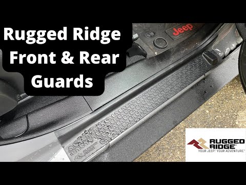 2021 Jeep Gladiator Mojave Rugged Ridge Door Entry Guard Installation and Review