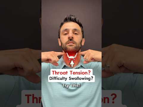 This TINY Bone could be causing your Throat Tension! Try this to help! #hyoid #digastric #neckpain
