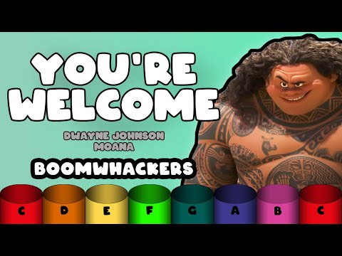 You're Welcome - Boomwhacker Play Along [Easy]