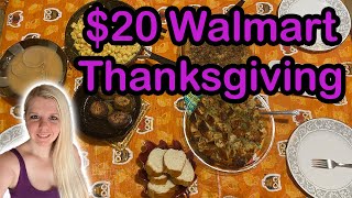 $20 Walmart Budget Thanksgiving  Dinner | Small Family Frugal Holiday Meal!