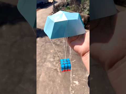 How to make parachute , pubg paper parachute