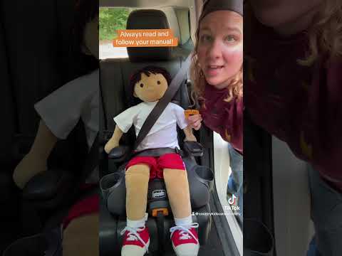 Part of a video titled How To Use A Belt Positioning Clip - YouTube