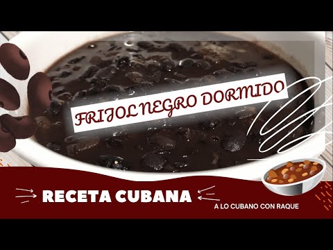 como hacer FRIJOLES NEGROS DORMIDOS CUBANOS ▶▶Receta Tradicional cubana🌱(# 1)