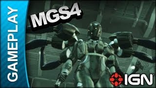 Metal Gear Solid 4 - Screaming Mantis Boss Fight - Gameplay