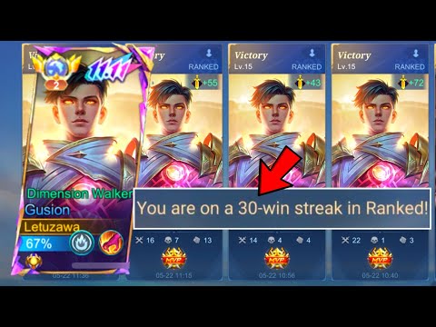 FINALLY!! GUSION PERFECT BUILD FOR SOLO PLAYER (101% proven & tested)