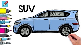 How to Draw an SUV Real Easy
