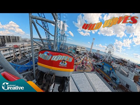 Back row point of view footage of Wild Waves