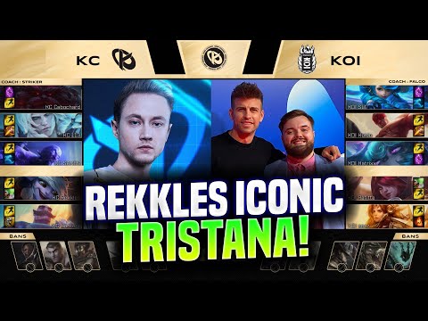 REKKLES PICKS HIS ICONIC TRISTANA! | KC vs KOI Game 3 SHOWMATCH - KCORP vs KOI SQUAD Game 3