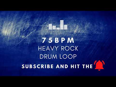 Heavy Rock Drum Loop 75 BPM [Practice Tool + Free Download]