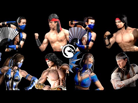 Evolution of Liu Kang VS Kitana MK2-MK1 | 2K 60FPS