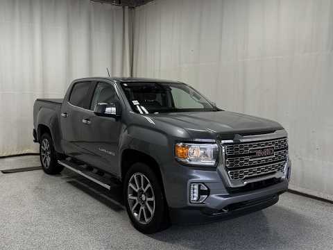 2021 GMC Canyon Crew Cab Short Box 4-Wheel Drive Denali in Gray for sale at Park Mazda in Sherwood Park, AB