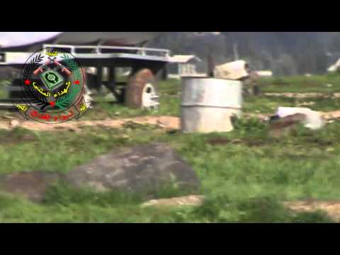 احتراق وسقوط طائرة مروحية فوق مطار منغ العسكري في ريف حلب بعد استهدافها من قبل كتيبة شهداء المثنى