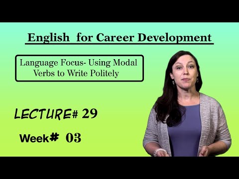 English for Career Development l Lecture 29