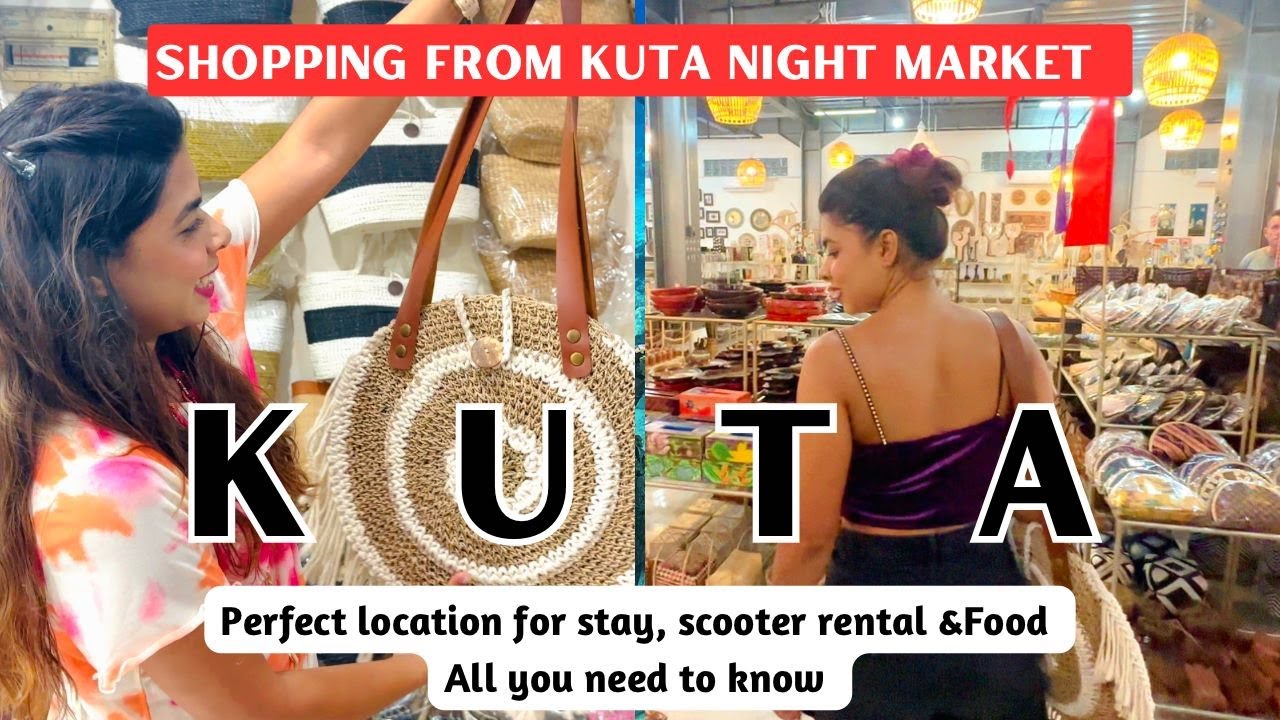 A traveler explores Kuta Night Market in this video.