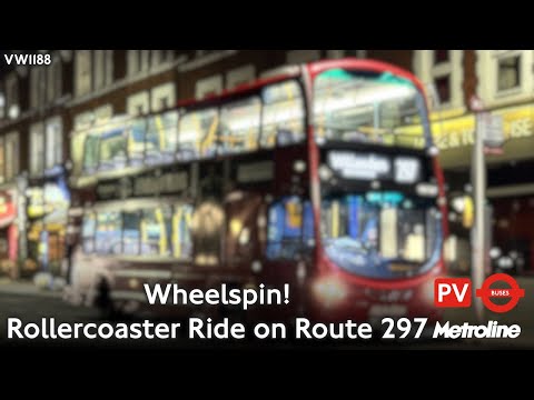 Wheelspin! | VW1188 gets pelted on Rollercoaster Ride through West London on Route 297