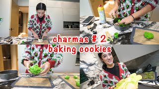 Making Grinch Colored Sugar Cookies | Charmas #2