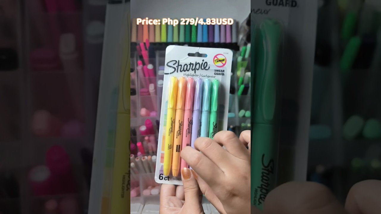 🌈Pastel power with Sharpie Pocket Accent—soft shades, strong vibes! 💗💛💚✨#SharpiePastel