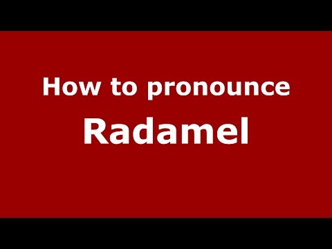 How to pronounce Radamel