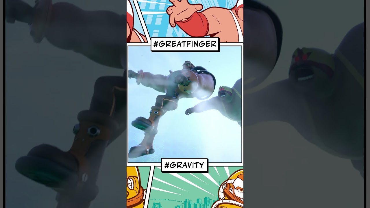 Gravity VS Great Finger WHO WILL WIN? 👈 ​#superheroes #comics #animation #NextGenHeroes
