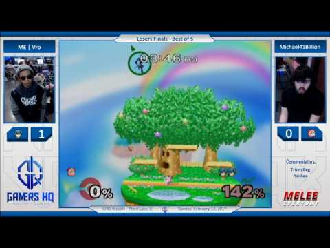 GHQ Weekly [2/12/17] - ME | Vro (Marth) vs. Michael (Jigglypuff) - SSBM - Losers Finals