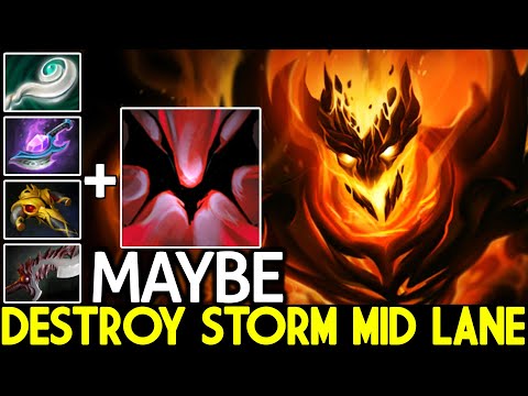 MAYBE [Shadow Fiend] Play His Signature Hero Destroy Storm Mid Lane Dota 2