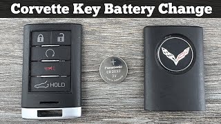 2014 - 2019 CHEVY CORVETTE Remote Key Fob Battery Replacement - How To DIY Change Replace Batteries