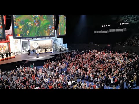SKT vs G2 | Semifinal Game 4 | Worlds 2019 | SK Telecom T1 vs G2 Esports -End of the game from Arena