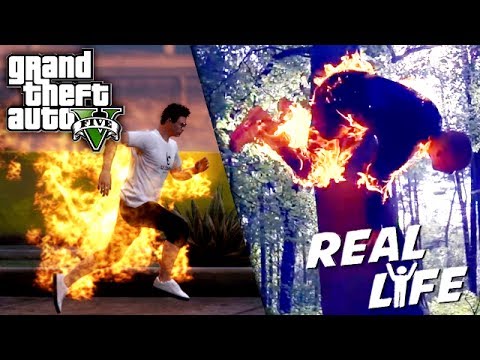 GTA 5 VS REAL LIFE 8 ! (fun, fail, stunt, ...)