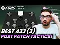 POST PATCH BEST META 433 3 FORMATION AND CUSTOM TACTICS FC 25 ULTIMATE TEAM