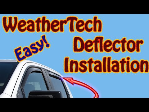 How to Install WeatherTech Air Deflectors On a Sierra or Silverado  How to Install WeatherTech Clips