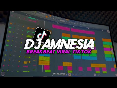 DJ BREAKBEAT GALAU - AMNESIA OLD DJ VIRAL TIKTOK BREAKBEAT DUGEM!!- DJ SANTUY