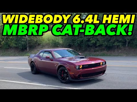 2021 Dodge Challenger R/T Scat Pack WIDEBODY 6.4L HEMI V8 Dual Exhaust w/ MBRP CAT BACK!