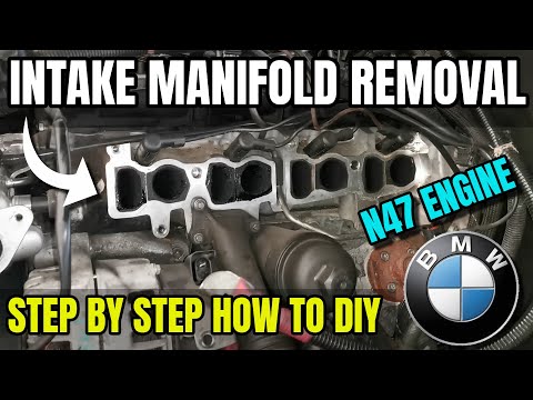 How To Remove An Intake Manifold On A BMW N47 Engine - F10 F11