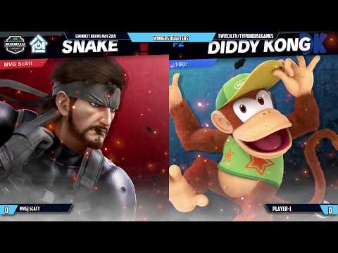 Gwinnett Brawl May 2019 - MVG| ScAtt(Snake) VS Player-1(Diddy) - Winners Quarters