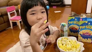 【パジャマパーティ】ママと秘密のパジャマパーティ🍿コロナでも楽しみ作ろう❗️ #バンコクステイホーム