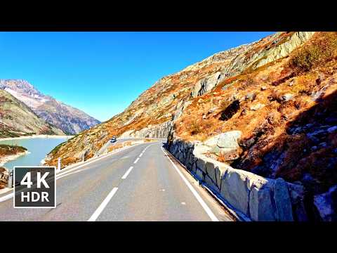 🇨🇭 Roadtrip durch die Schweizer Alpen: Grimselpass im Herbst 4K HDR