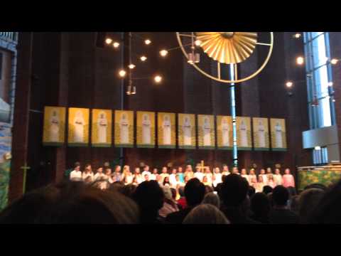 Britten. Friday Afternoons. Cuckoo. April 2014. Adolf Fredriks Musikklasser, 4E.