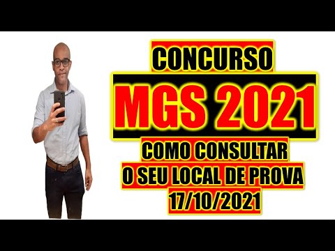 MGS - Minas Gerais Administração e Serviços S/A 2021 como consultar locais de provas no site IBFC