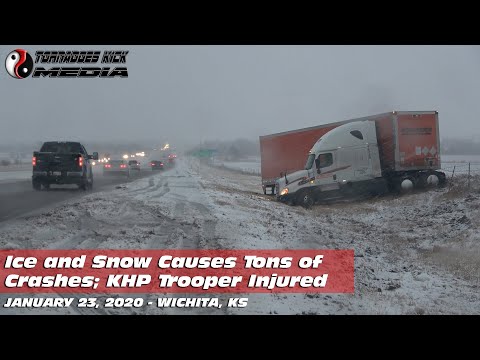 Minor Snow Causes Major Issues in Kansas - 1/22/2020 Sedgwick County, KS