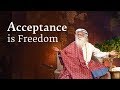 Why Acceptance Is Freedom - Sadhguru Spot (2nd Aug, 2018)