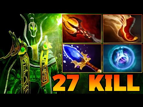 Ultra Kills + 27 Kills Rubick Dota 2 ! Rubick Dota 2 Mid Lane Carry Gameplay Build Support 7.40